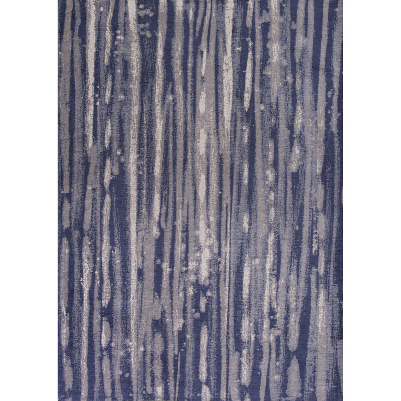 Wade Logan Edison Navy Blue/Ivory Area Rug & Reviews Wayfair